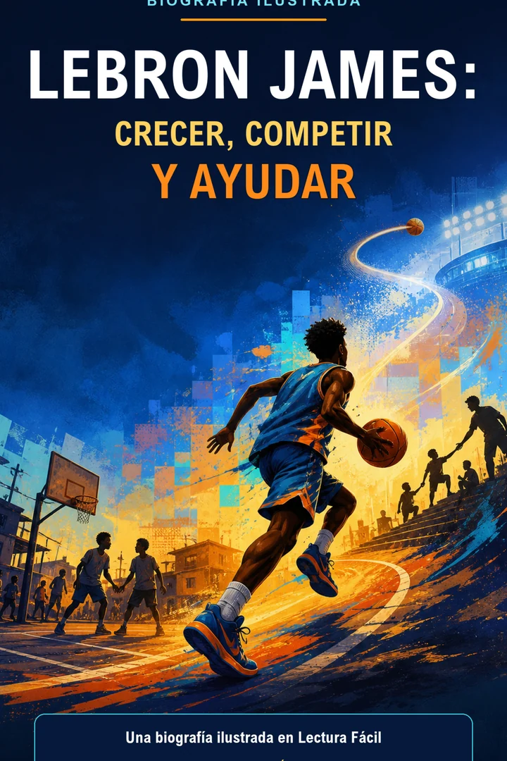 Portada de LeBron James: crecer, competir y ayudar